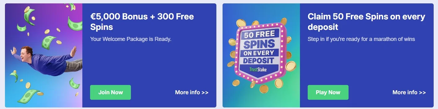 TrustStake Casino bonus